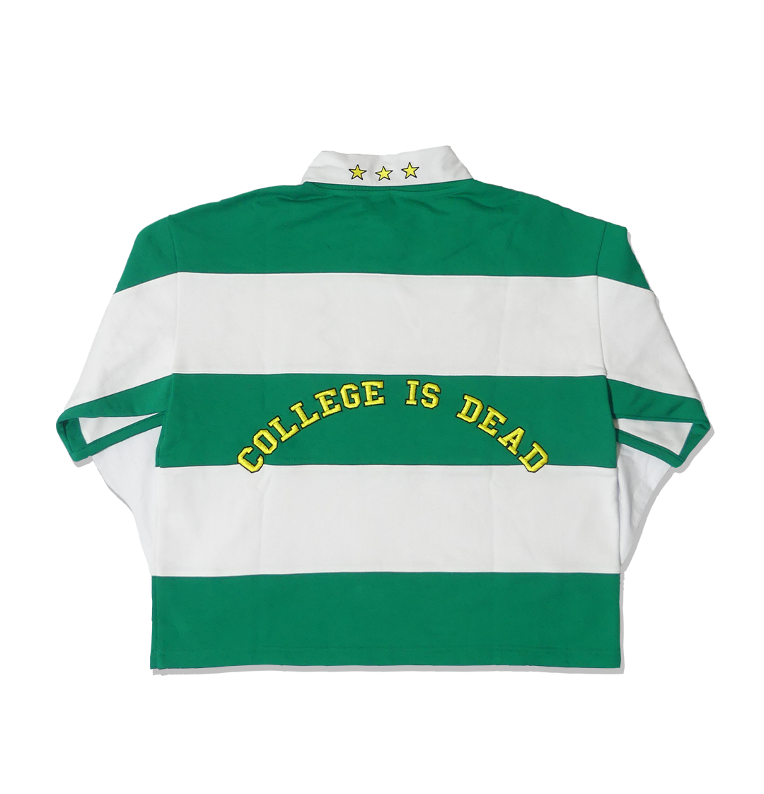 "COLLEGE IS DEAD" SWEATER GREEN